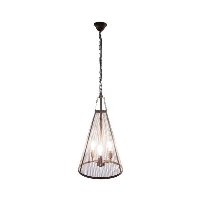 Walker Metal Mesh Pendant Light, Bronze