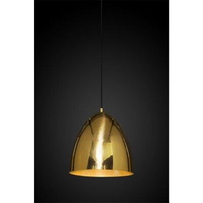 Egg Metal Pendant Light, Brass