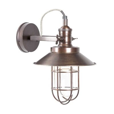 Maine Metal Bunker Wall Sconce - Copper