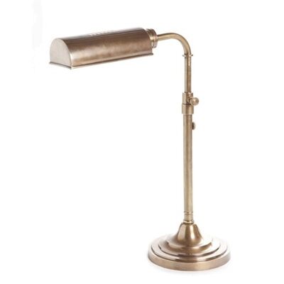 Brooklyn Adjustable Metal Table Lamp - Antique Brass