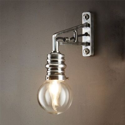 Carlton Metal Wall Sconce, Silver