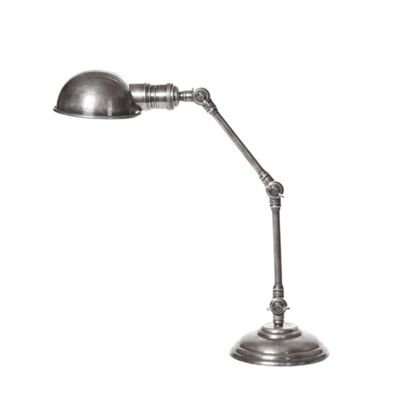 Stamford Dome Adjustable Metal Desk Lamp - Antique Silver