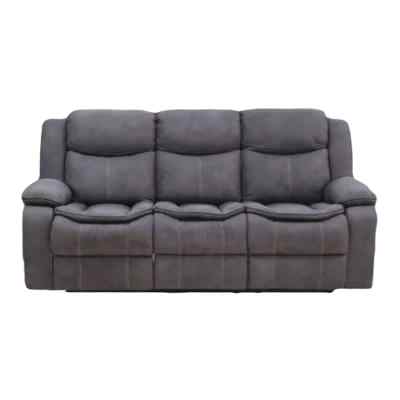 Essex Fabric Recliner Sofa, 3 Seater, Slate