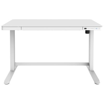 Macos Electric Sit to Stand Desk, 120cm, White