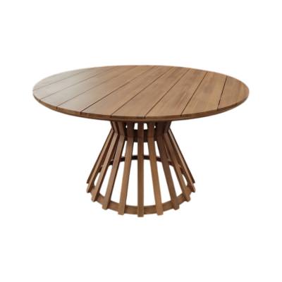 Aroha Acacia Timber Outdoor Round Dining Table, 120cm