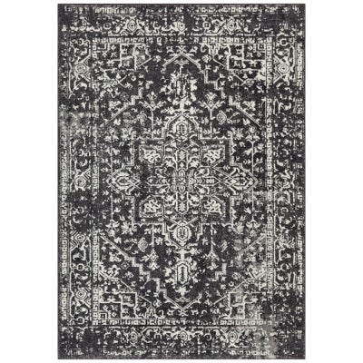 Evoke Muse Turkish Made Oriental Rug, 290x200cm, Charcoal