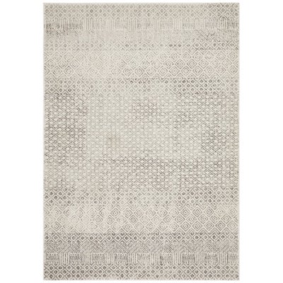 Evoke Diamond Turkish Made Modern Rug, 230x160cm, Grey