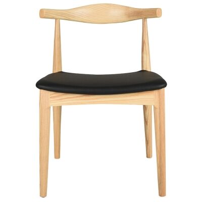 Vernon Commercial Grade Replica Hans Wegner Elbow Chair, Natural