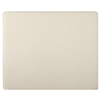 Amalfi Renzo Cotton Linen Fabric Bed Headboard, Queen, Cream