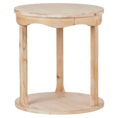 Amalfi Lucia Fir Timber Round Side Table