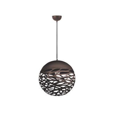 Farina Metal Ball Pendant Light, Small, Bronze