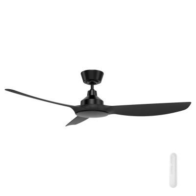 Jota DC Ceiling Fan, 132cm/52'', 3 Blade, Black
