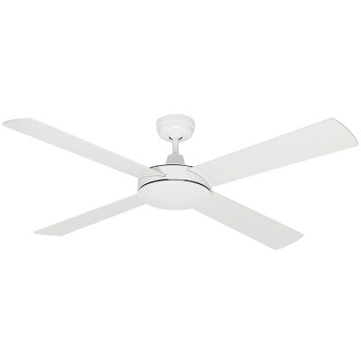 Caprice Timber Ceiling Fan, 130cm/52", White