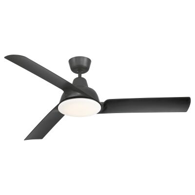 Airventure AC Ceiling Fan with CCT LED Light, 133cm/52", Black