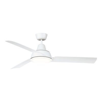 Airventure AC Ceiling Fan with LED Light, 133cm/52", White
