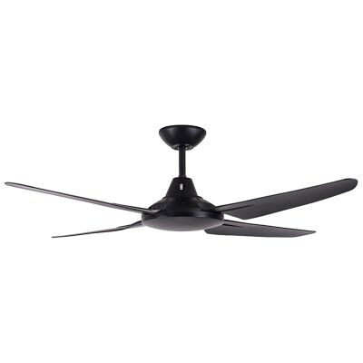 Clare Indoor / Outdoor AC Ceiling Fan, 135cm/53", Black