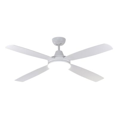 Nemoi Indoor / Outdoor DC Ceiling Fan with CCT LED Light, 137cm/54", White