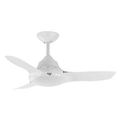 Phaser Indoor / Outdoor AC Ceiling Fan, 91cm/36", White