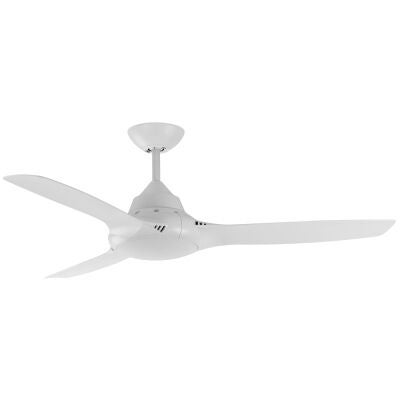 Phaser Indoor / Outdoor AC Ceiling Fan, 127cm/50", White