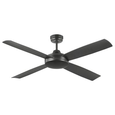 Airnimate Indoor / Outdoor AC Ceiling Fan, 132cm / 52", Black