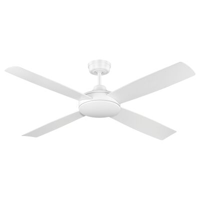 Airnimate Indoor / Outdoor AC Ceiling Fan, 132cm / 52", White