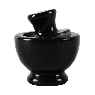 Marcellus Marble Mortar & Pestle, Large, Black
