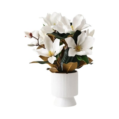 Reese Artificial Magnolia Japanese Mix in Ceramic Pot