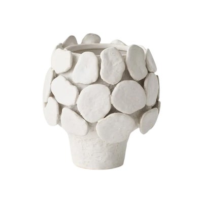 Ariela Ceramic Pot, Small, White