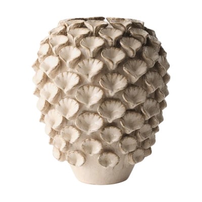Pispali Ceramic Pot, Almond Crème