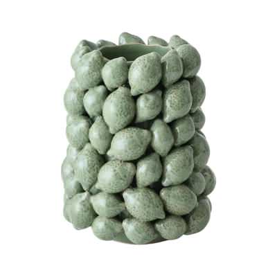 Citrico Ceramic Vase, Small, Spring Green