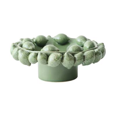 Citrico Ceramic Pedestal Stand, Spring Green