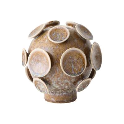 Olavi Ceramic Vase, Small, Toffee