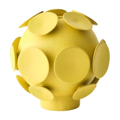 Olavi Ceramic Vase, Large, Canary Yellow