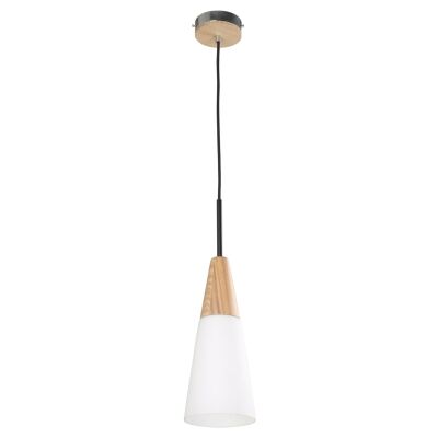Finn Glass Pendant Light, Slim Cone