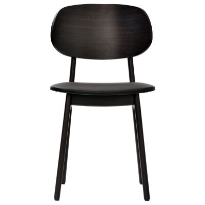 Durafurn Ban Commercial Grade European Beech Dining Chair, Vinyl Seat, Wenge / Black