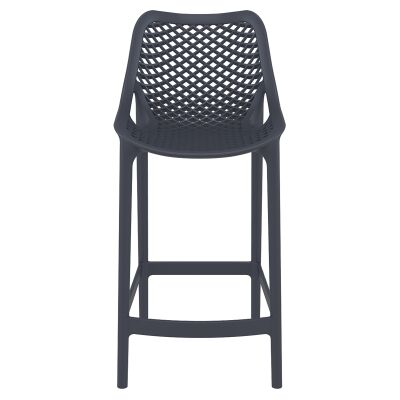 Siesta Air Commercial Grade Indoor / Outdoor Counter Stool, Anthracite