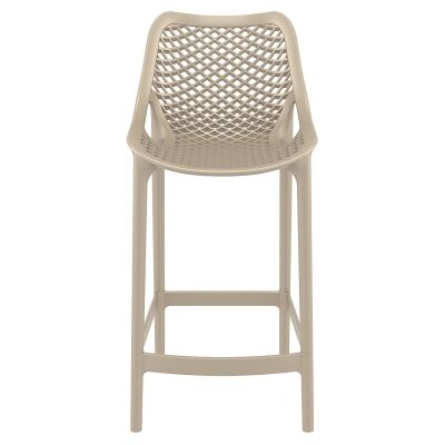 Siesta Air Commercial Grade Indoor / Outdoor Counter Stool, Taupe
