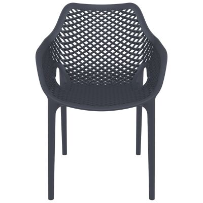 Siesta Air Commercial Grade Indoor / Outdoor Dining Armchair, Anthracite