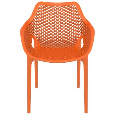 Siesta Air Commercial Grade Indoor / Outdoor Dining Armchair, Orange