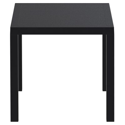 Siesta Ares Indoor / Outdoor Square Dining Table, 80cm, Black