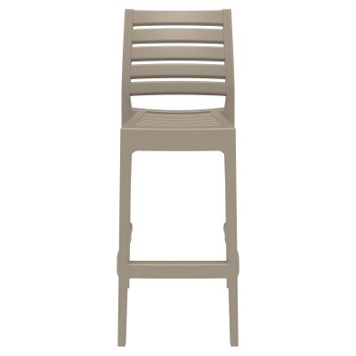 Siesta Ares Commercial Grade Indoor / Outdoor Bar Stool, Taupe