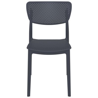 Siesta Lucy Commercial Grade Indoor / Outdoor Dining Chair, Anthracite