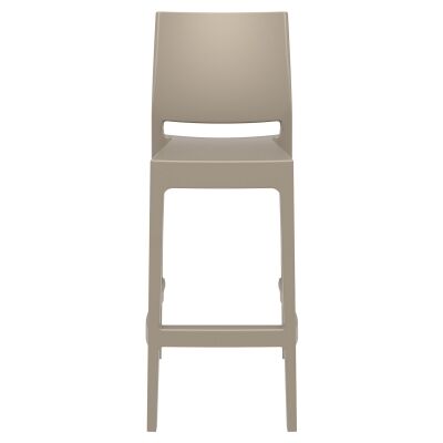Siesta Maya Commercial Grade Indoor / Outdoor Bar Stool, Taupe