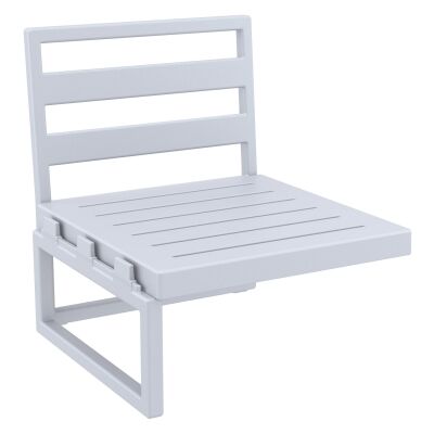 Siesta Mykonos Outdoor Lounge Extension Seat, Silver Grey
