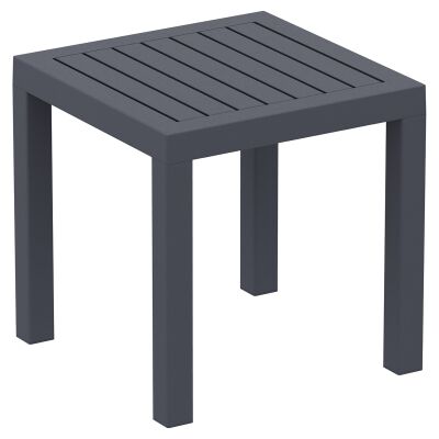 Siesta Ocean Commercial Grade Outdoor Side Table, Anthracite