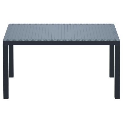Siesta Orlando Resin Wicker Outdoor Dining Table, 140cm, Anthracite