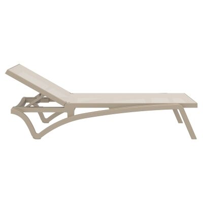 Siesta Pacific Commercial Grade Sun Lounger, Taupe