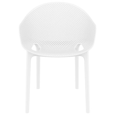 Siesta Sky Pro Commercial Grade Indoor / Outdoor Dining Chair, White