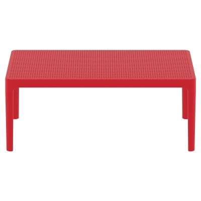 Siesta Sky Commercial Grade Indoor / Outdoor Coffee Table, 100cm, Red