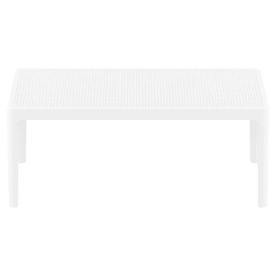 Siesta Sky Commercial Grade Indoor / Outdoor Coffee Table, 100cm, White